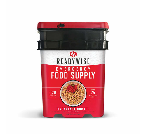 Readywise 120 Serving Breakfast, Freeze Dried Vegetarian Meals