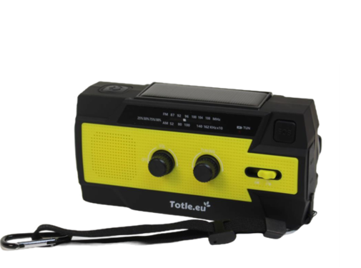 Totle Totle Ultra Noodradio - AM/FM - Met zaklamp En Leeslamp - Met Zwengel