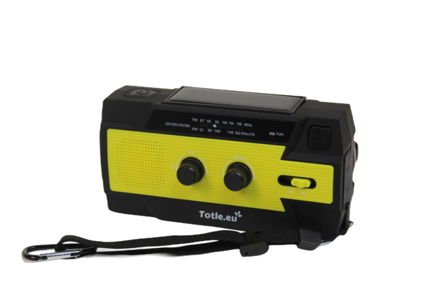 Totle Totle Ultra Noodradio - AM/FM - Met zaklamp En Leeslamp - Met Zwengel