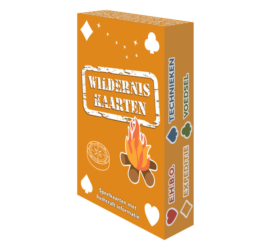 Wilderness Cards - Playing Cards + Mini Survival Guide - 4 Variations