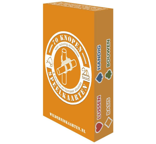 wilderniskaarten Wilderness cards - 70 knots - Playing cards + Mini Survival Guide