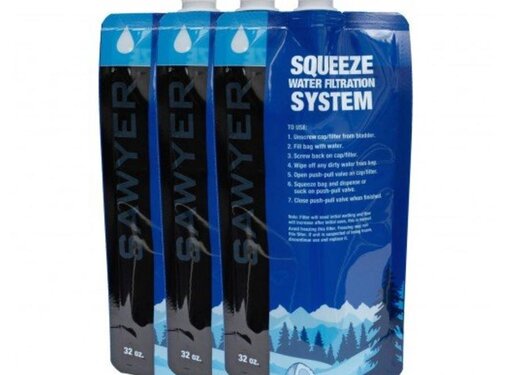 Sawyer Sawyer Squeezable Pouch - 1L - 3 Stuks