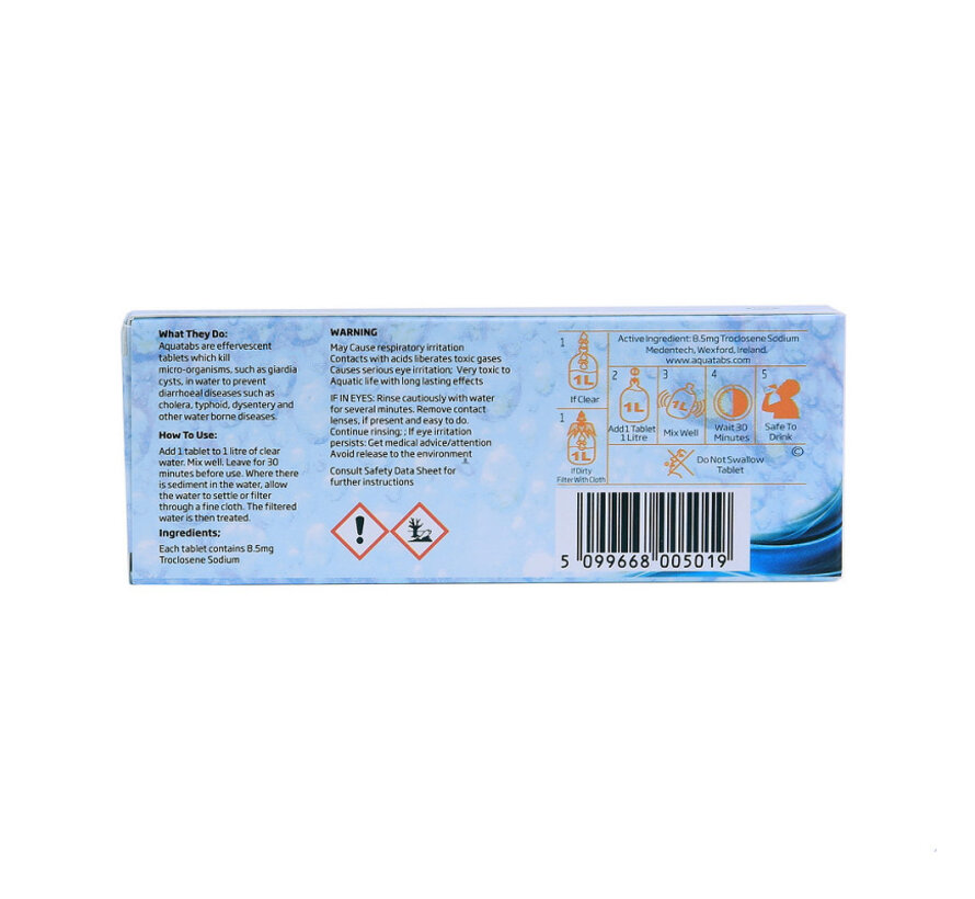 Aquatabs Water Purification Tablets