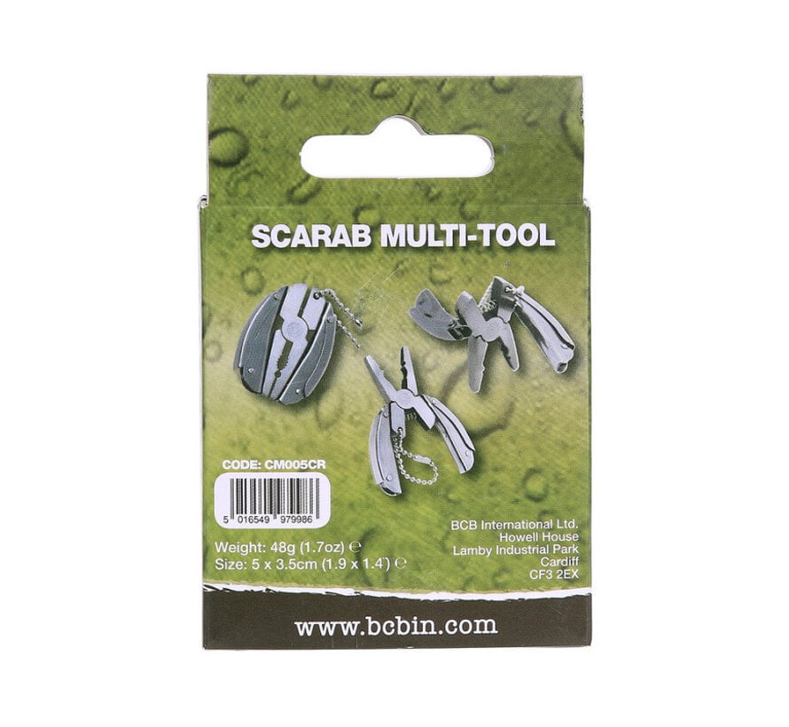 BCB Scarab Multitool Compacte RVS multitool met hoes