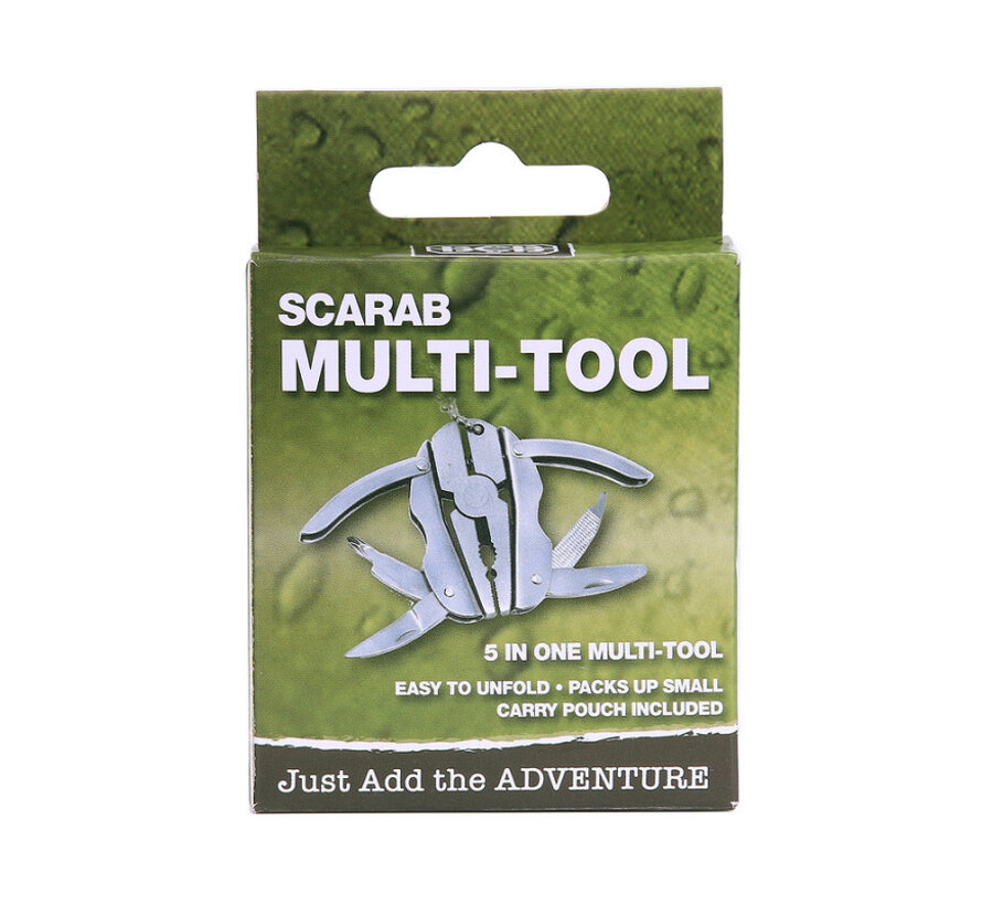 BCB Scarab Multitool Compacte RVS multitool met hoes