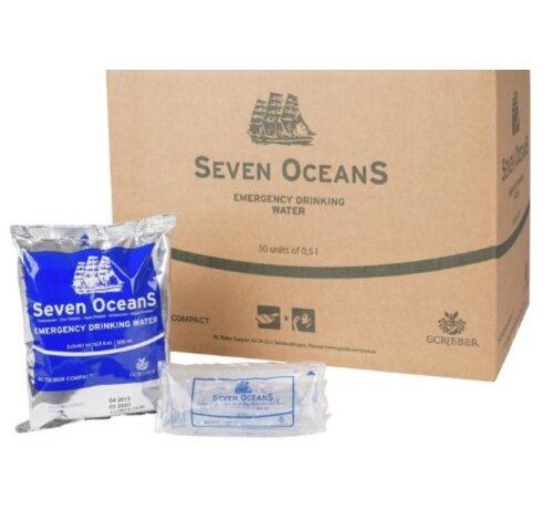 Seven Oceans Long-Life Drinking Water 30 x 500ML