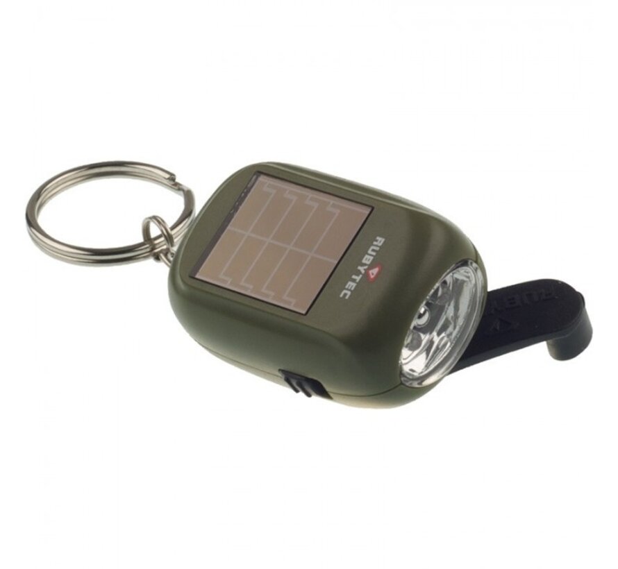 Rubytec Kao mini solar and wind-up flashlight