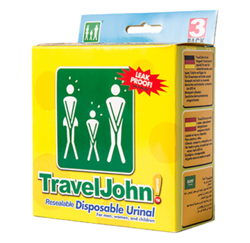 TravelJohn Plaszak - 3 stuks - 800 ml - Lekvrij & Geurloos - Unisex Wegwerp Urinaal