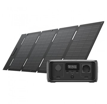 Ecoflow EcoFlow RIVER 3 UPS + 45W opvouwbaar zonnepaneel met USB-C