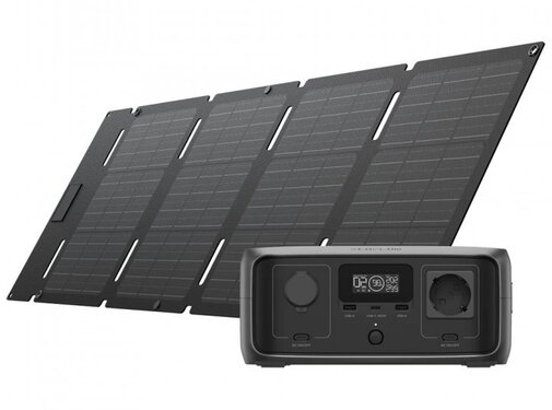 Ecoflow EcoFlow RIVER 3 UPS + 45W opvouwbaar zonnepaneel met USB-C