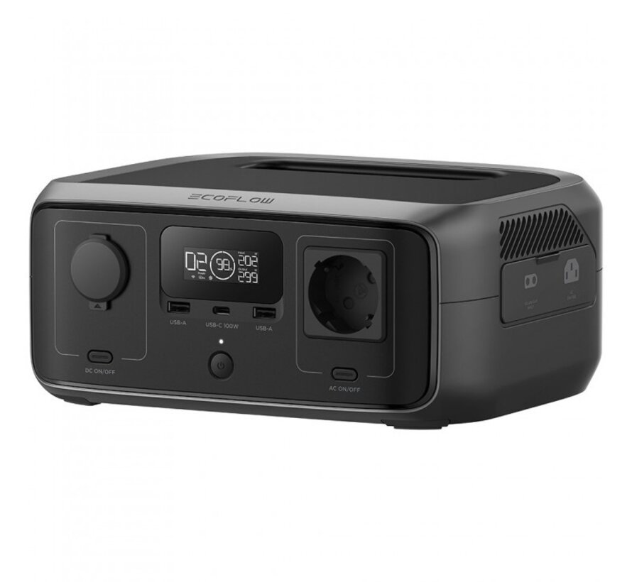 EcoFlow RIVER 3 UPS + 45W opvouwbaar zonnepaneel met USB-C