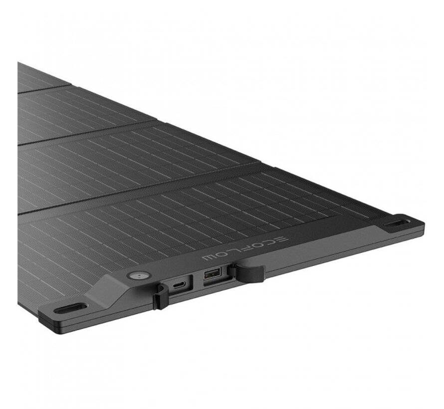 EcoFlow 28W opvouwbaar zonnepaneel met USB-C en USB-A