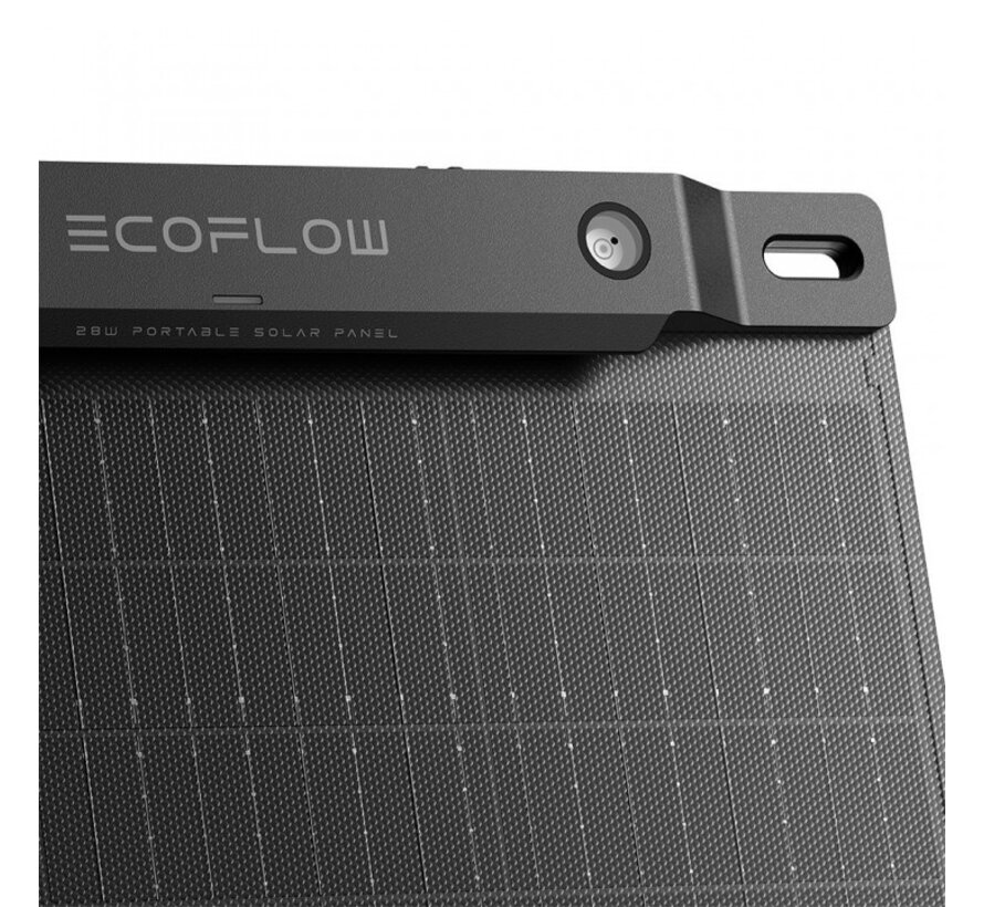 EcoFlow 28W opvouwbaar zonnepaneel met USB-C en USB-A