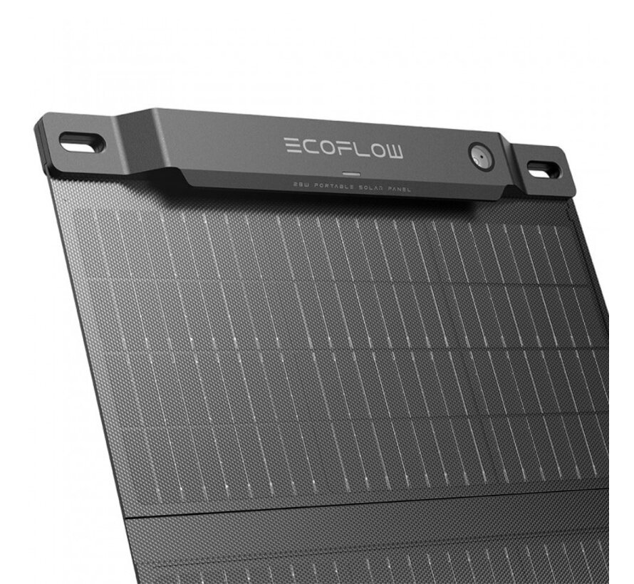 EcoFlow 28W opvouwbaar zonnepaneel met USB-C en USB-A