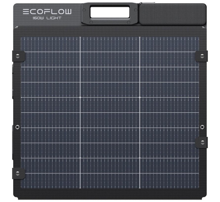 EcoFlow 160W lichtgewicht opvouwbaar dubbelzijdig zonnepaneel
