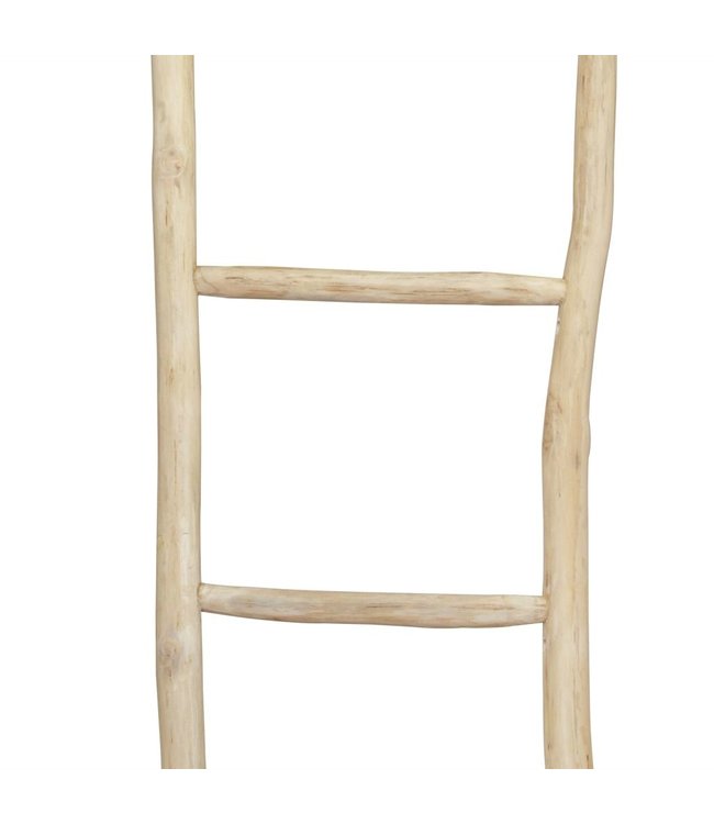 Handdoekenladder met 5 sporten 45x150 cm teakhout