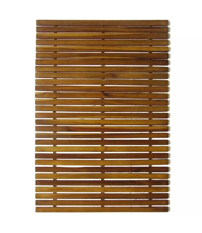 Badmat 80x50 cm acaciahout