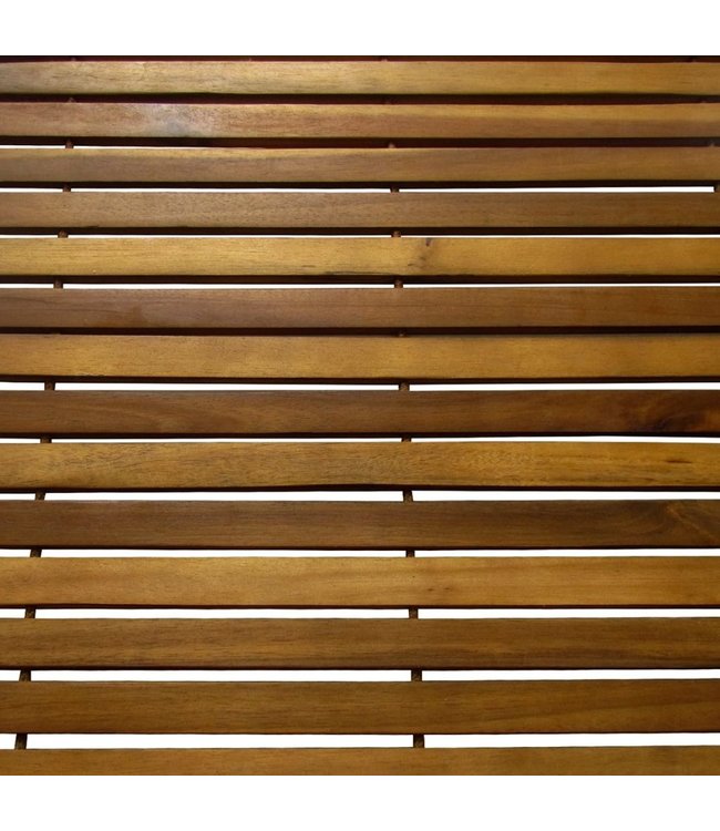 Badmat acaciahout 80 x 50 cm 3 stuks