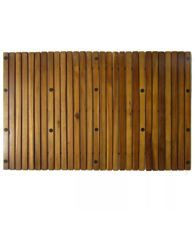 Badmat acaciahout 80 x 50 cm 3 stuks