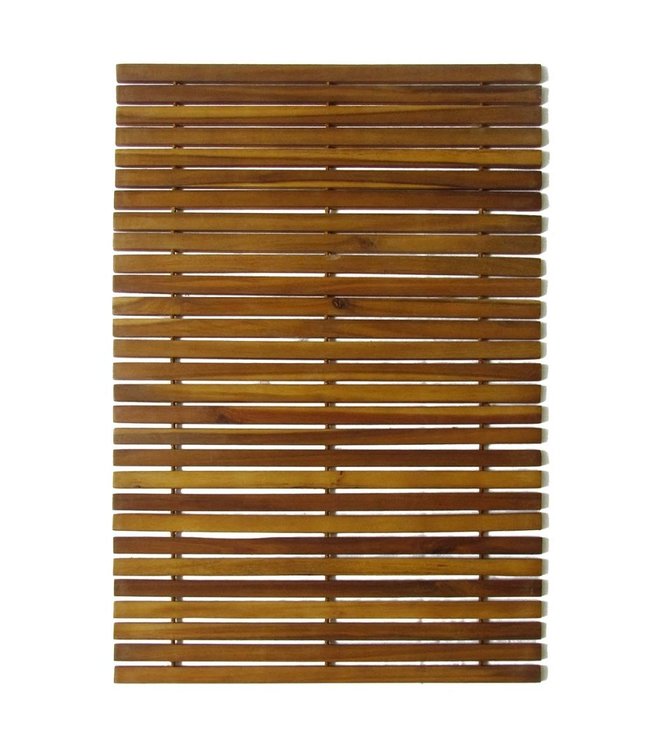 Badmat 80x50 cm acaciahout 2 st