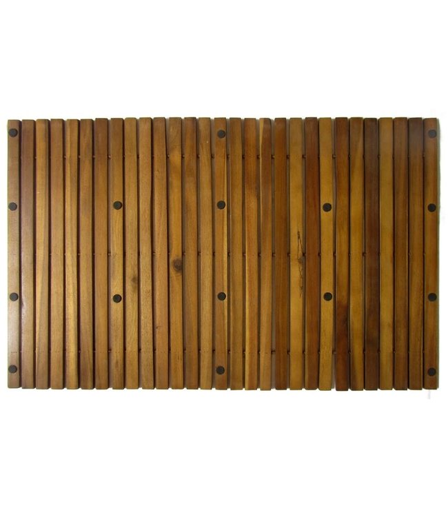 Badmat 80x50 cm acaciahout 2 st