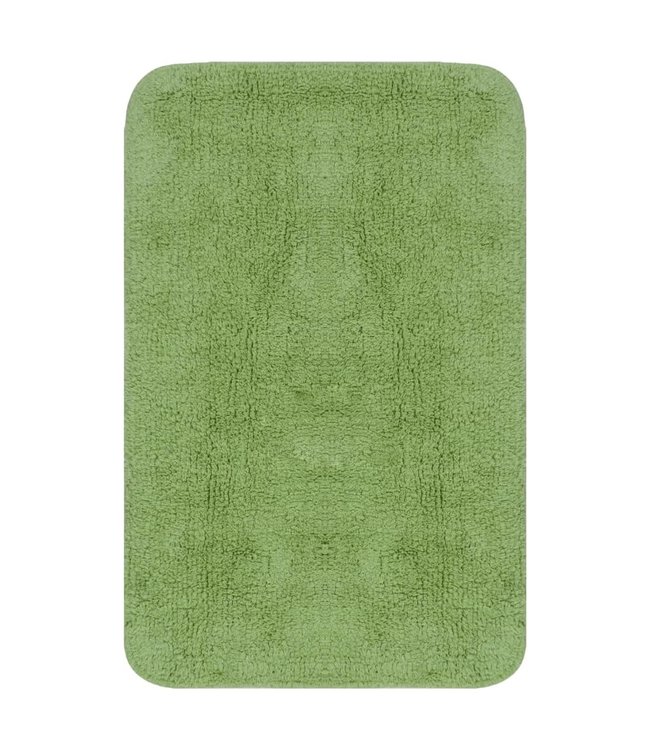 Badmattenset stof groen 2-delig