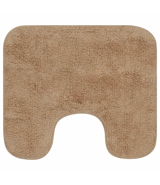 Badmattenset stof beige 2-delig