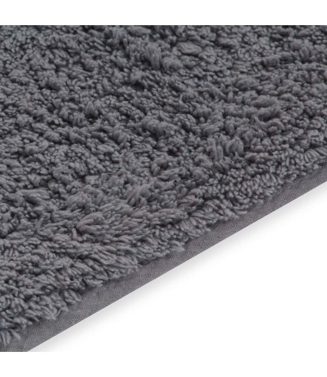 Badmattenset stof grijs 2-delig