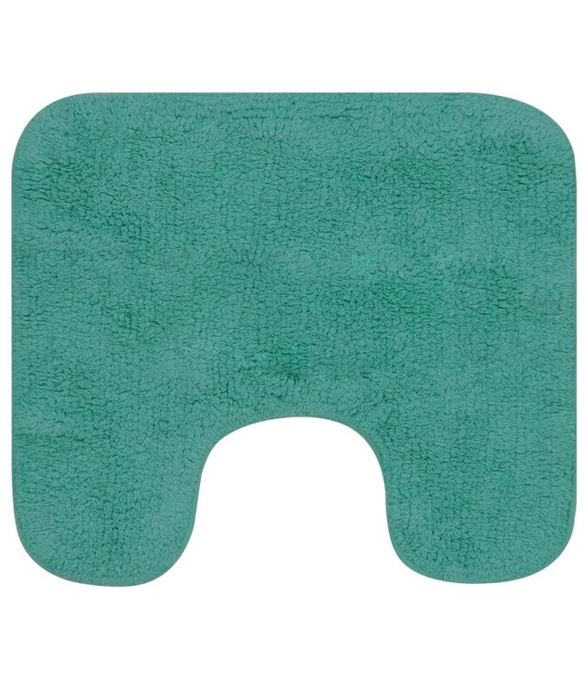 Badmattenset stof turquoise 3-delig