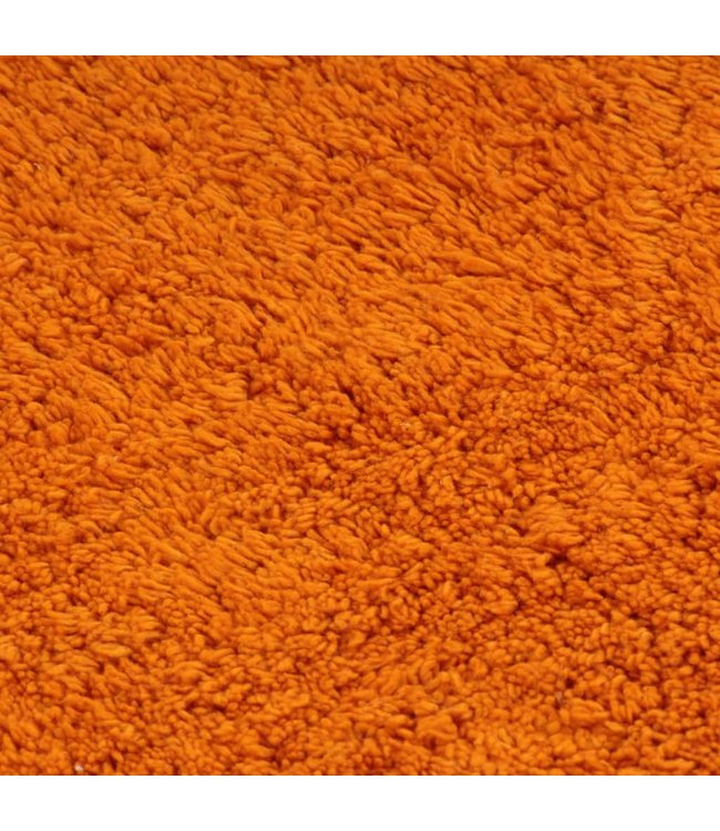 Badmattenset stof oranje 3-delig