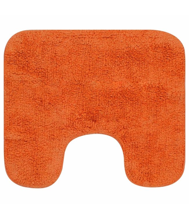 Badmattenset stof oranje 3-delig
