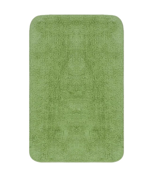 Badmattenset stof groen 3-delig