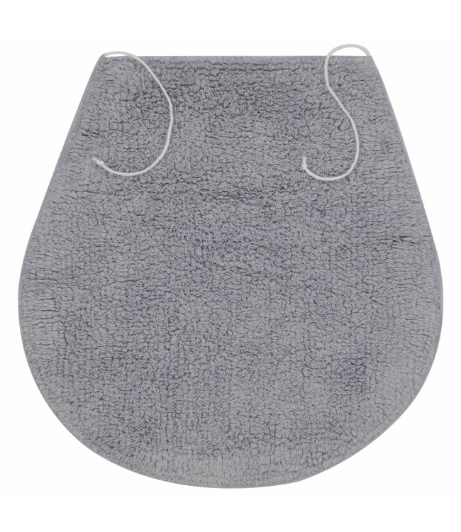 Badmattenset stof grijs 3-delig