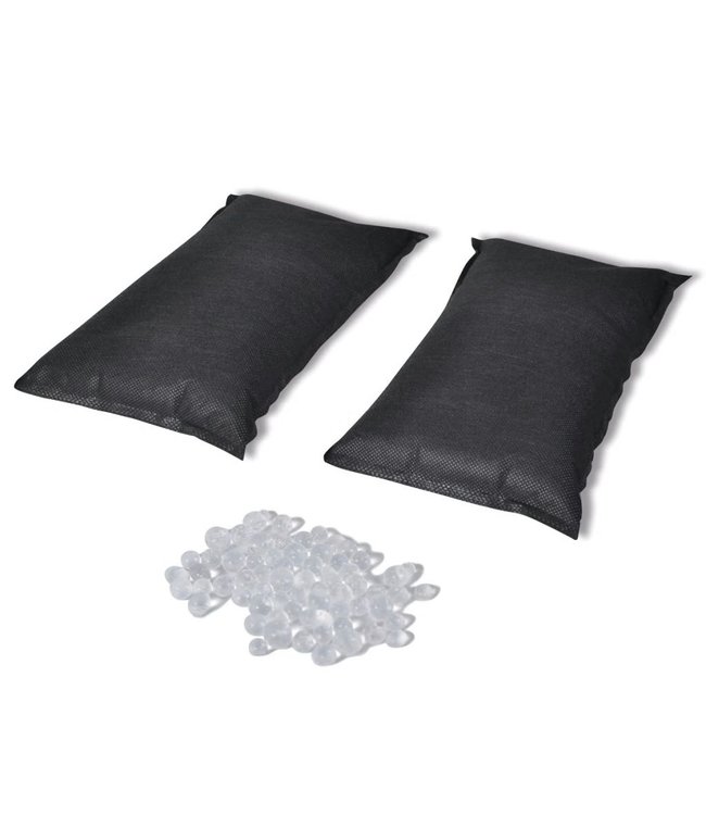 Luchtontvochtigingszakken 2 st 2 kg silica gel