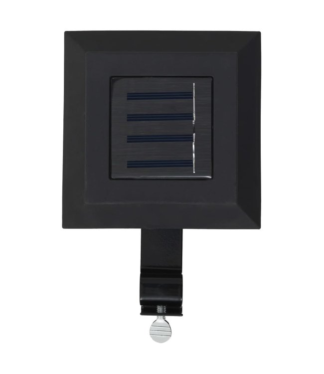 LED-solarlampen vierkant 12 cm zwart 6 st