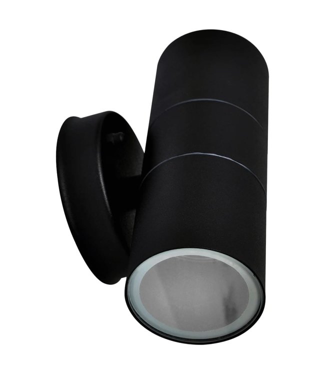 Buitenwandlampen 2 st op-/neerwaarts roestvrij staal