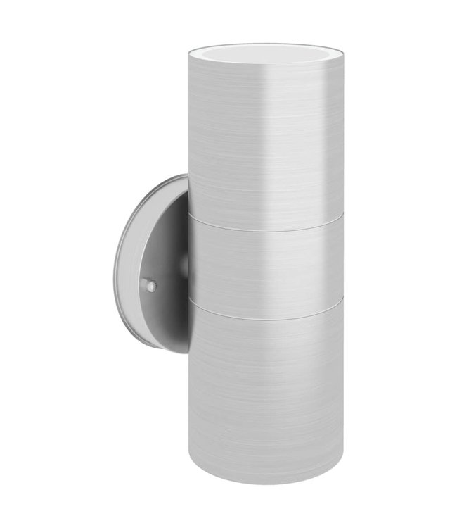 Wandlamp buiten op-/neerwaarts RVS 2 st