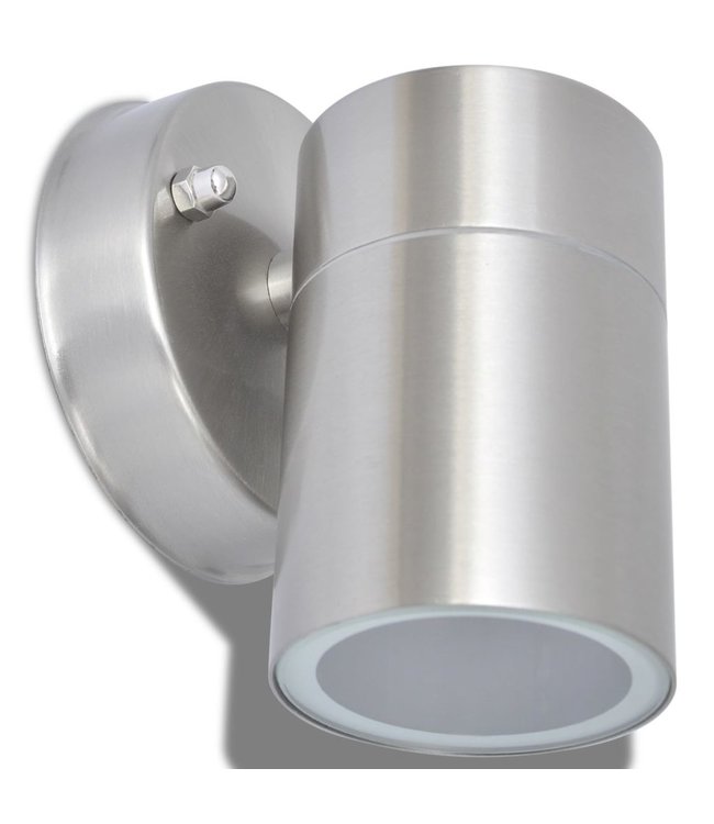 Buitenwandlampen 2 st neerwaarts roestvrij staal