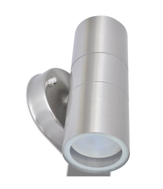 LED-wandlamp buiten op-/neerwaarts RVS 2 st