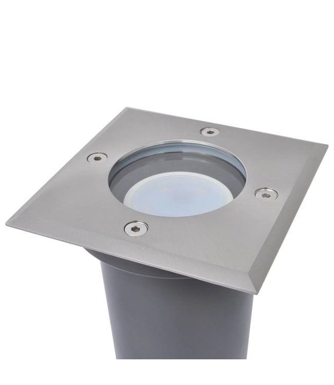 LED-grondspots buiten vierkant 3 st