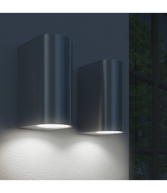 Wandlamp buiten direct en indirect licht 2st