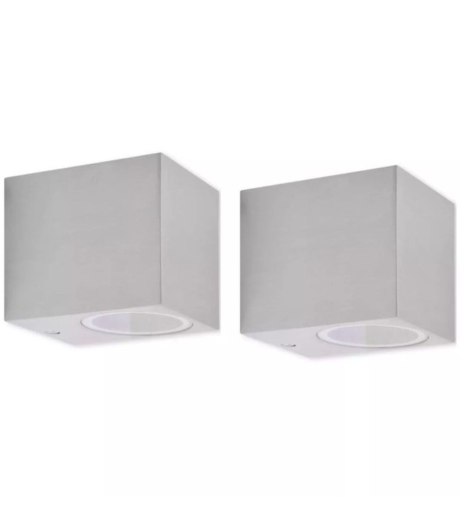 Buitenlamp kubusvormig 2st