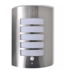 Sierlijke RVS wandlamp met bewegingssensor