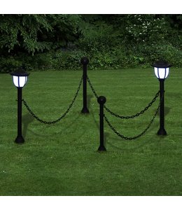 Hekwerk met 2 solarlampen