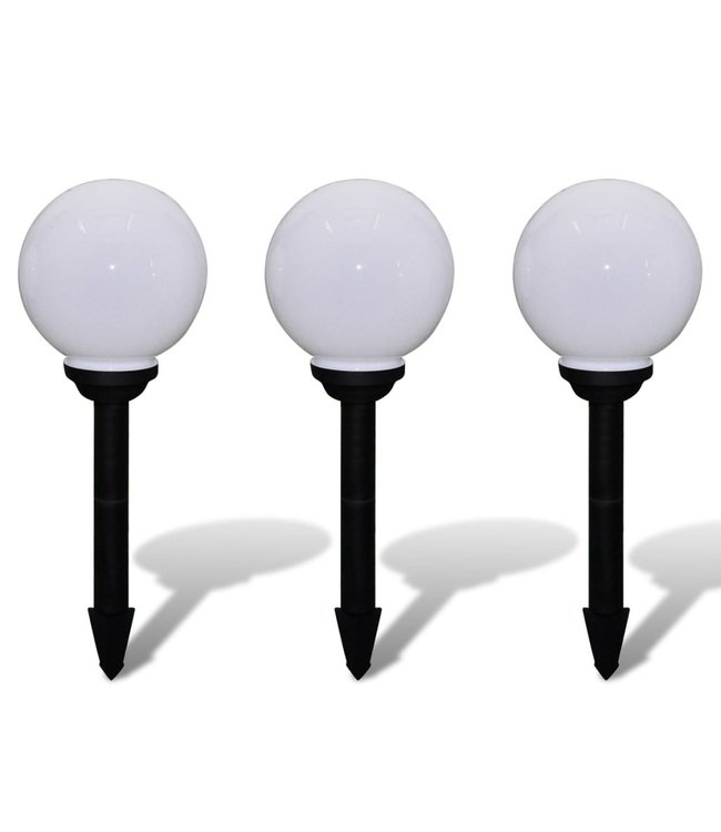 Buitenverlichting op zonne-energie (balvormig) LED 20 cm (3 st)