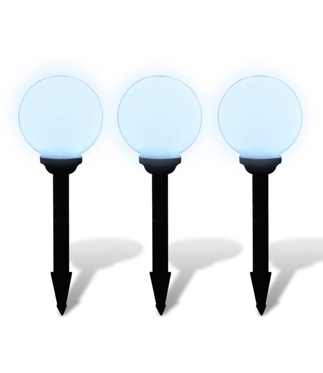 Buitenverlichting op zonne-energie (balvormig) LED 20 cm (3 st)