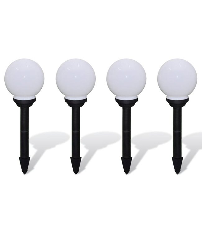 Buitenverlichting op zonne-energie (balvormig) LED 15 cm (4 st)