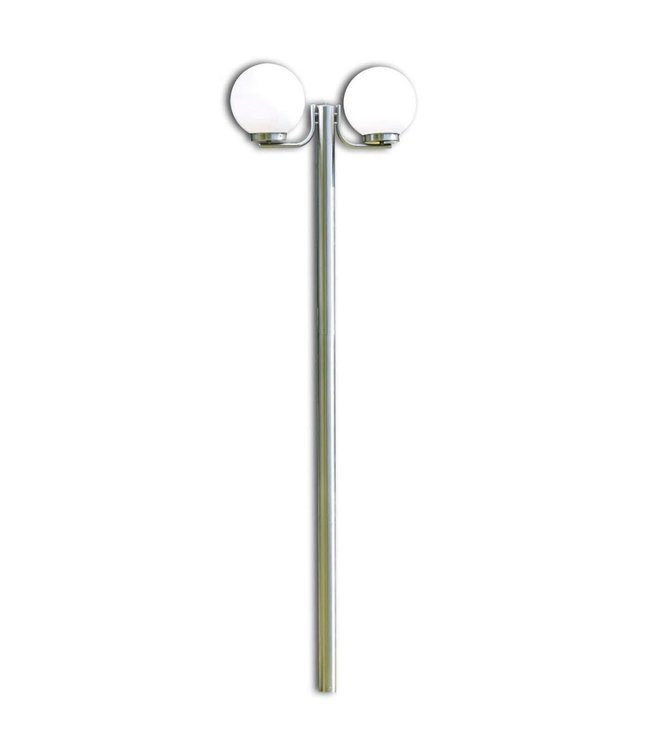 Tuinlantaarn Bristol 2-arms 220 cm RVS