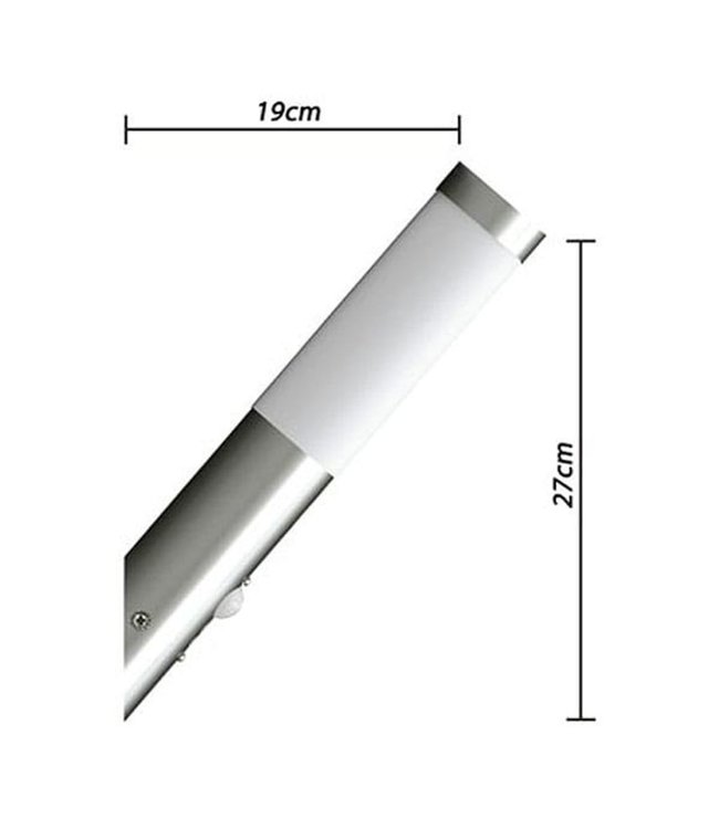 Buitenlamp RVS Enego met sensor