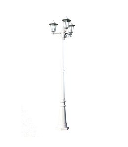 Tuinlantaarn Kingston 3-arms 215 cm wit